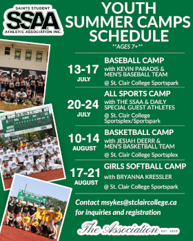 Kids of St. Clair College Alumni will save $25 on registration!